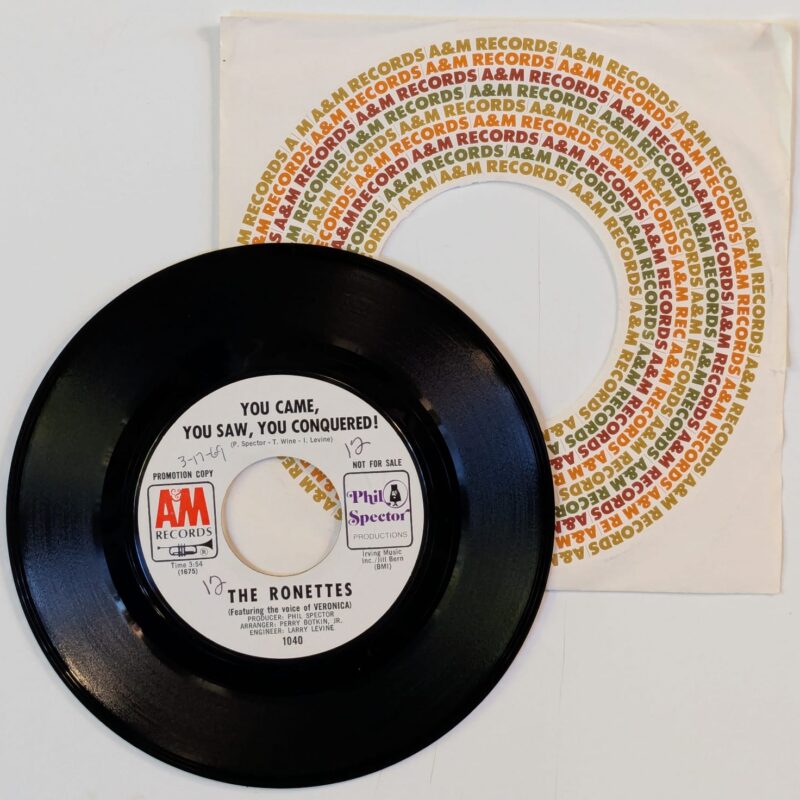THE RONETTES - You Came, You Saw, You Conquered (1969) VINIL 7"