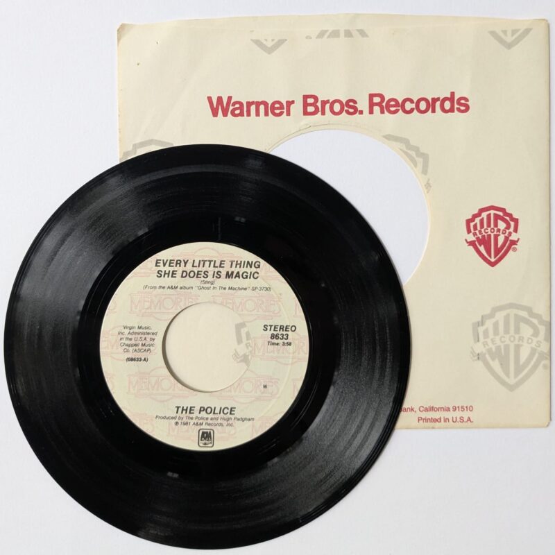 THE POLICE - EVERY LITTLE THING SHE DOES MAGIC / SPIRITS IN THE MATERIAL WORLD (1981) VINIL 7"