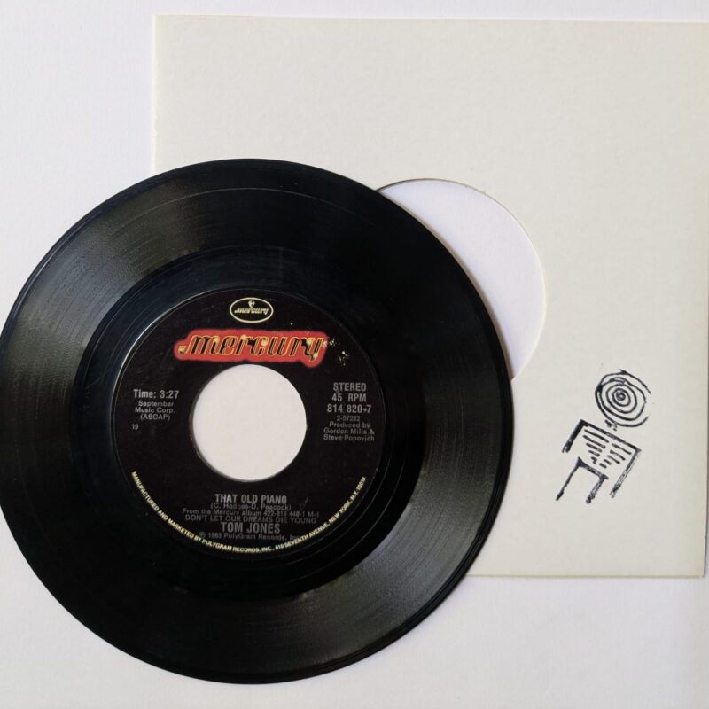 TOM JONES 1 - THAT OLD PIANO / I'VE BEEN RAINED ON TOO (1983) VINIL 7"