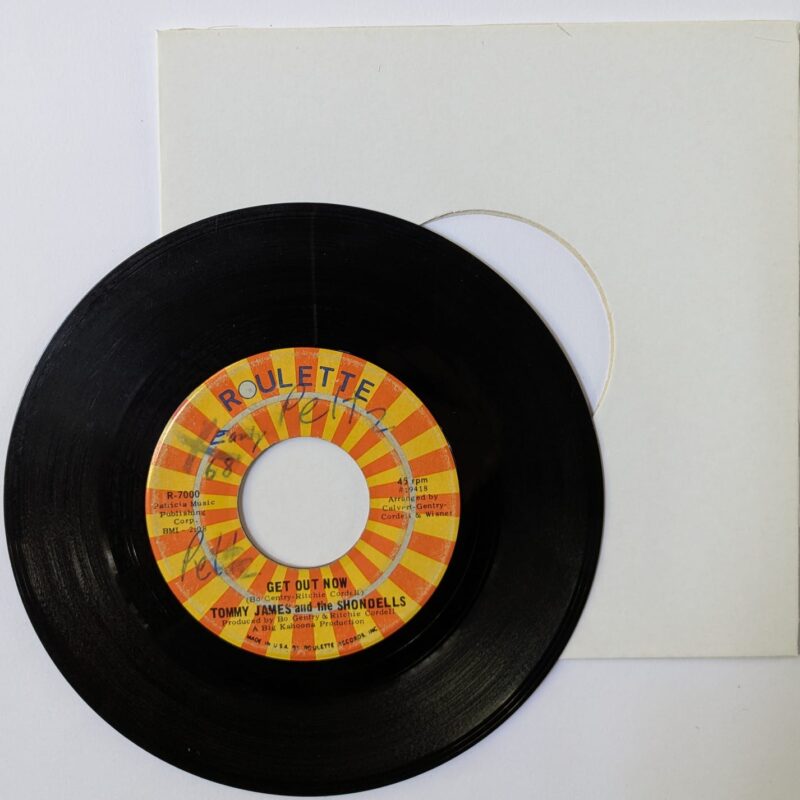 TOMMY JAMES AND THE SHONDELLS - GET OUT NOW / WISH IT WERE YOU (1968) VINIL 7"