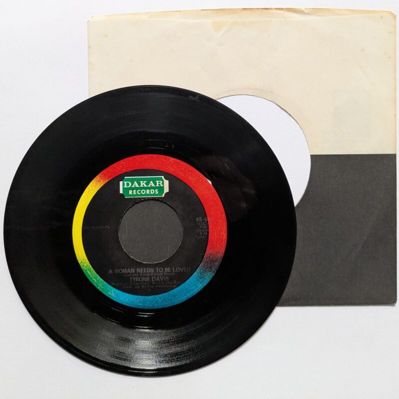 TYRONE DAVIS - A WOMAN NEEDS TO BE LOVED / CAN I CHANGE MY MIND (1968) VINIL 7"