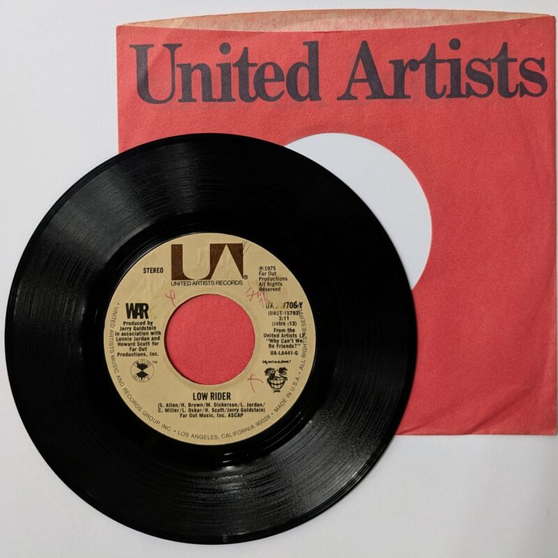 WAR - LOW RIDER / SO (1975) VINIL 7"