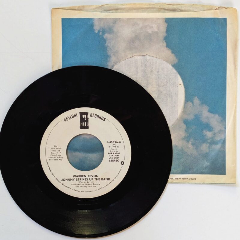 WARREN ZEVON JOHNNY STRIKES UP THE BAND MONO/STEREO (1978) VINIL 7"