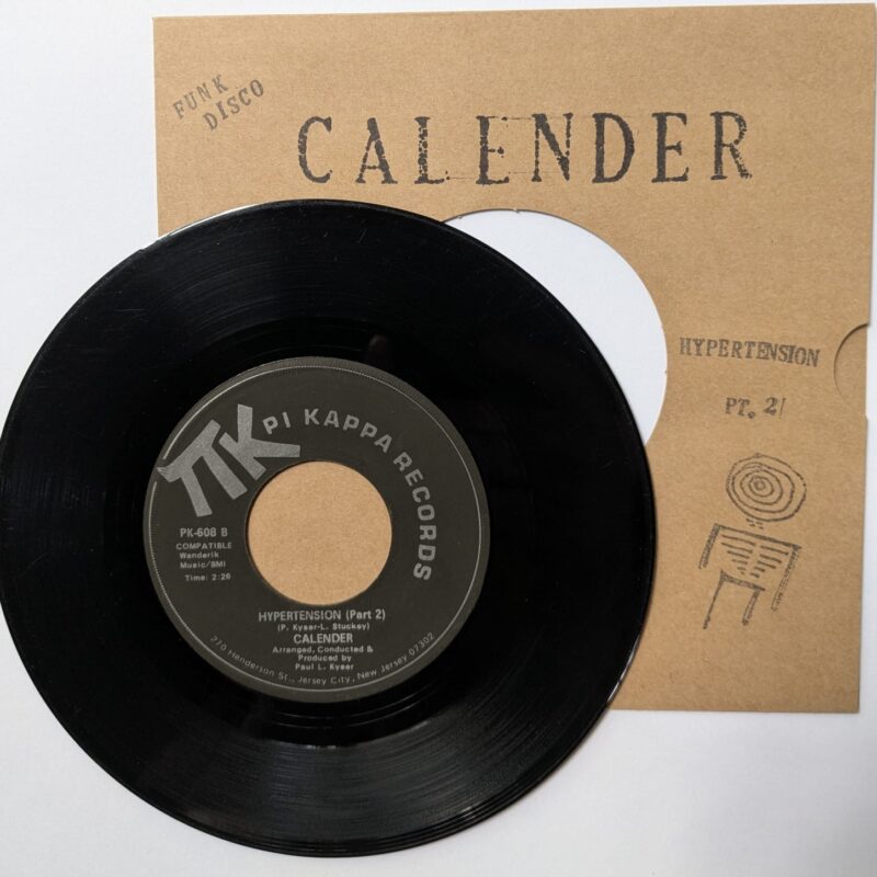 CALENDER - HYPERTENSION PT. 1 & 2 (1975) VINIL 7"