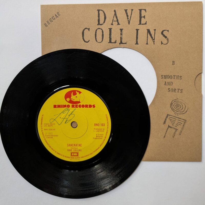 DAVE COLLINS - SHACKATAC / SMOOTHS AND SORTS (1972) VINIL 7"