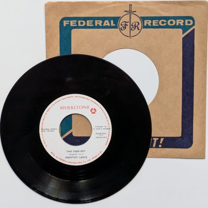 HOPETON LEWIS COOL COLLIE/THIS POOR BOY (2012) - VINIL 7"