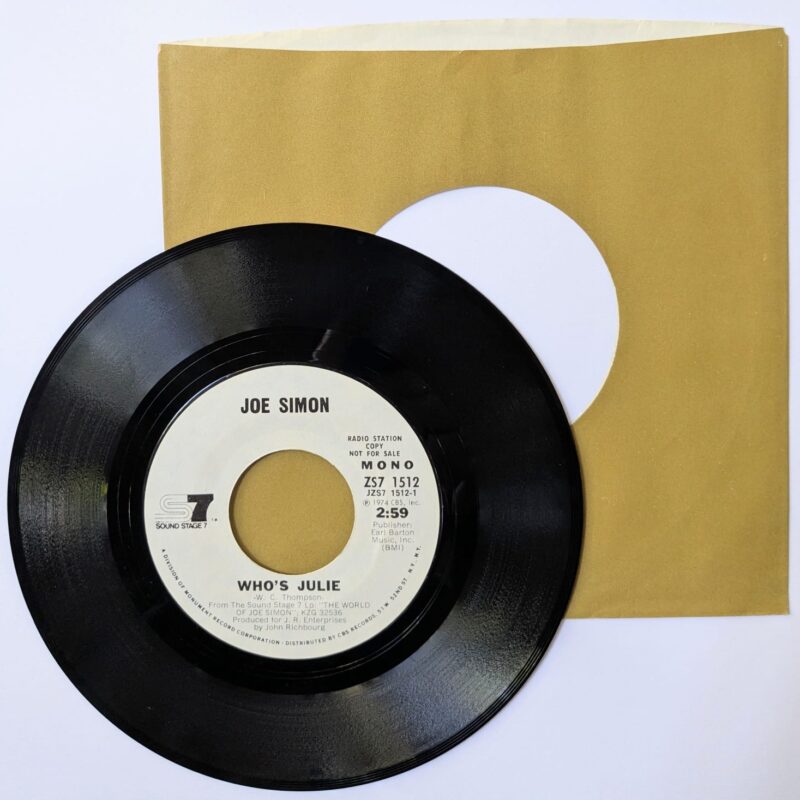 JOE SIMON WHO'S JULIE (1974) VINIL 7"
