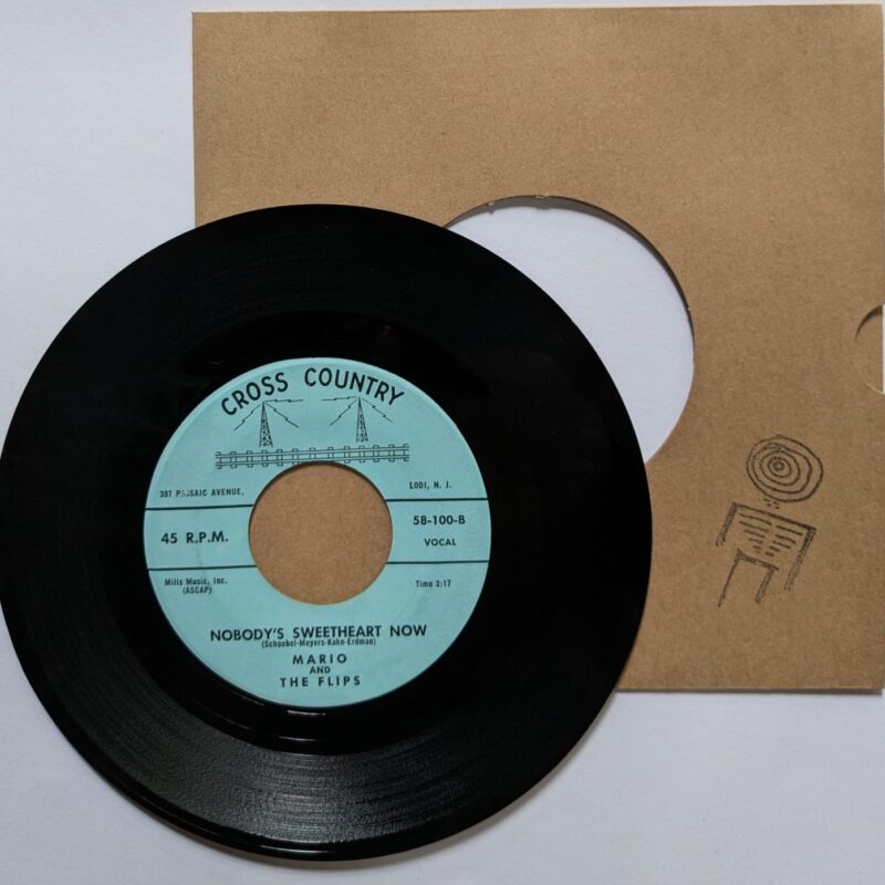 MARIO AND THE FLIPS - ONCE IN AWHILE / NOBODY'S SWEETHEART NOW (1958) VINIL 7"