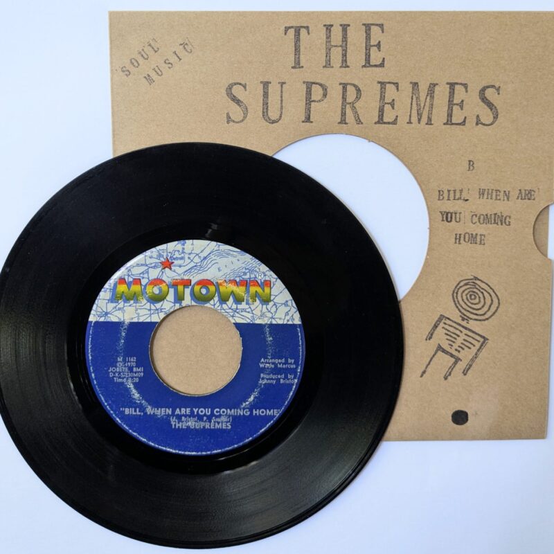THE SUPREMES - UP THE LADDER TO THE ROOF / BILL, WHEN ARE YOU COMING HOME (1970) VINIL 7"