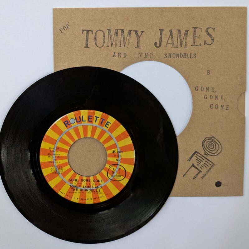 TOMMY JAMES AND THE SHONDELLS - I THINK WE'RE ALONE NOW / GONE, GONE, GONE (1967) VINIL 7"