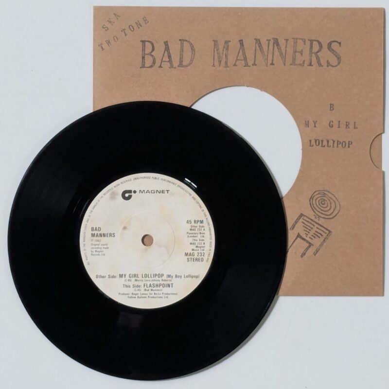 BAD MANNERS / MY GIRL LOLLIPOP / 1982 / VINIL 7"