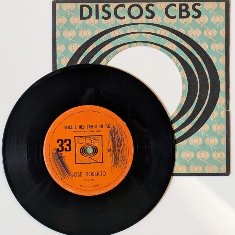 JOSÉ ROBERTO - DEIXA O MEU CABELO EM PAZ / 1967 / VINIL 7"