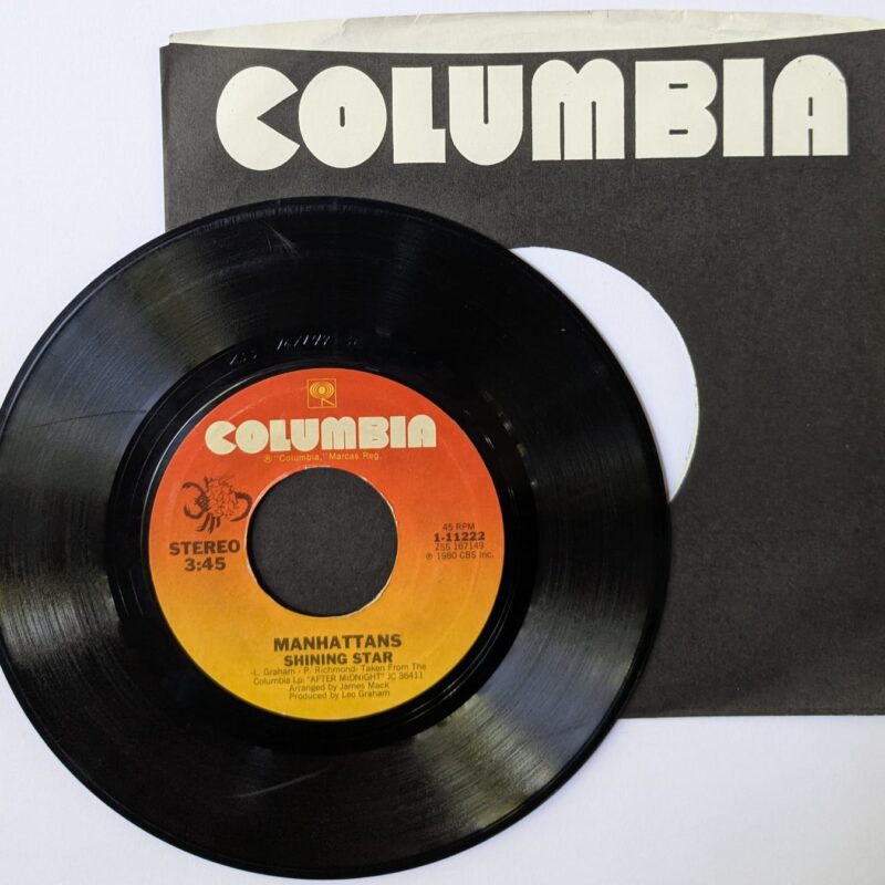 MANHATTANS - SHINING STAR / I'LL NEVER RUN AWAY FROM LOVE AGAIN (1980) VINIL 7"