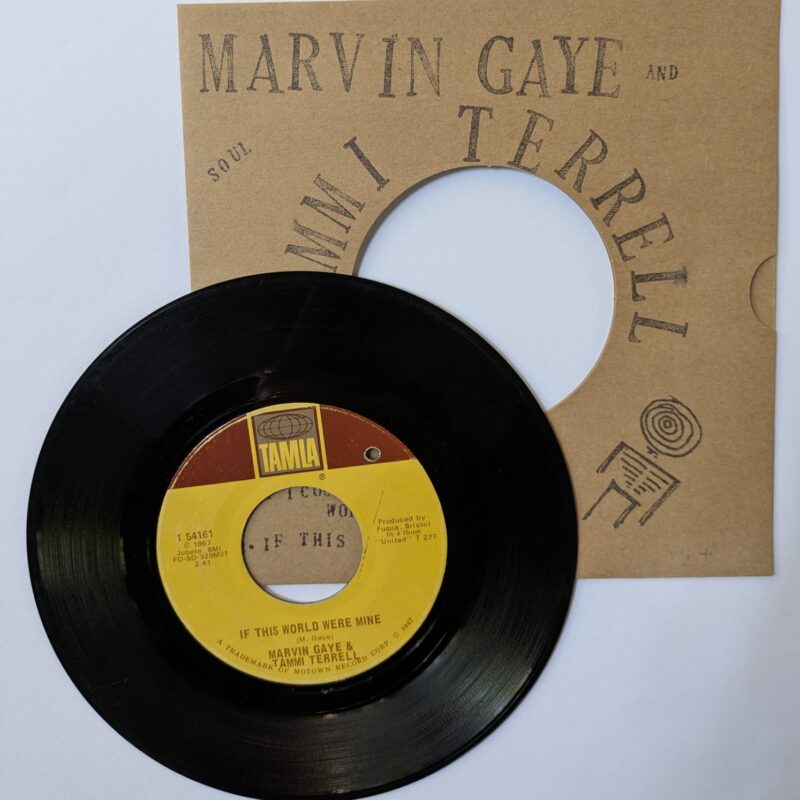 MARVIN GAYE & TAMMI TERREL / IF I COULD BUILD MY WHOLE WORLD AROUND YOU/IF THIS WORLD WERE MINE / 1967 / VINIL 7"