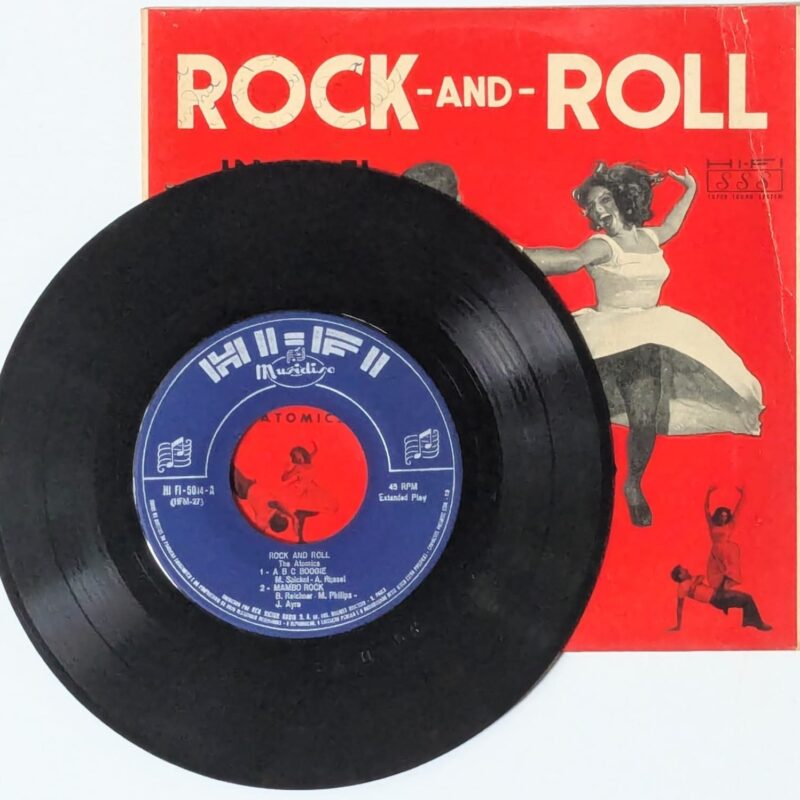 ROCK AND ROLL IN HI FI / ABC BOOGIE/MAMBO ROCK/OCK-A-WAY/GIDY-UP-A DING DONG  / 1957 / VINIL 7"