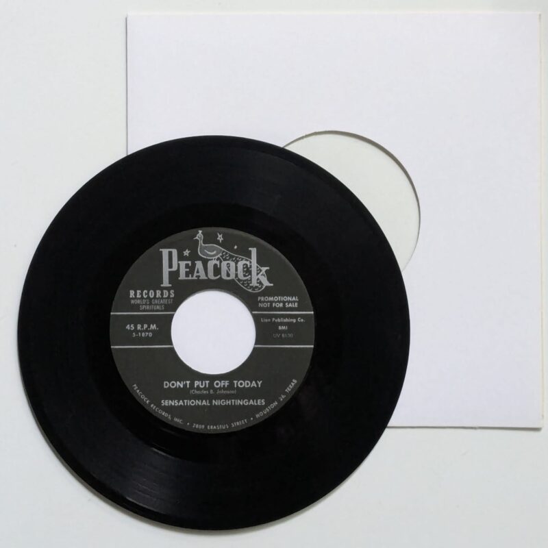 SENSATIONAL NIGHTINGALES - ALL BE OVER / DON'T PUT OFF TODAY (1962) VINIL 7"