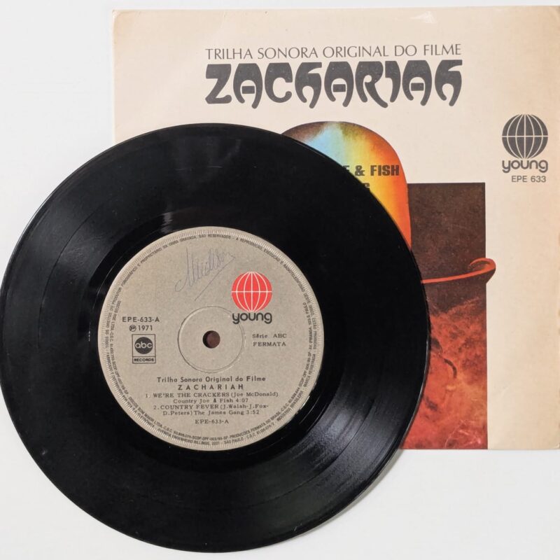 JAMES GANG, COUNTRY JOE & FISH / ZACHARIAH SOUNDTRACK / 1971 / VINIL 7"