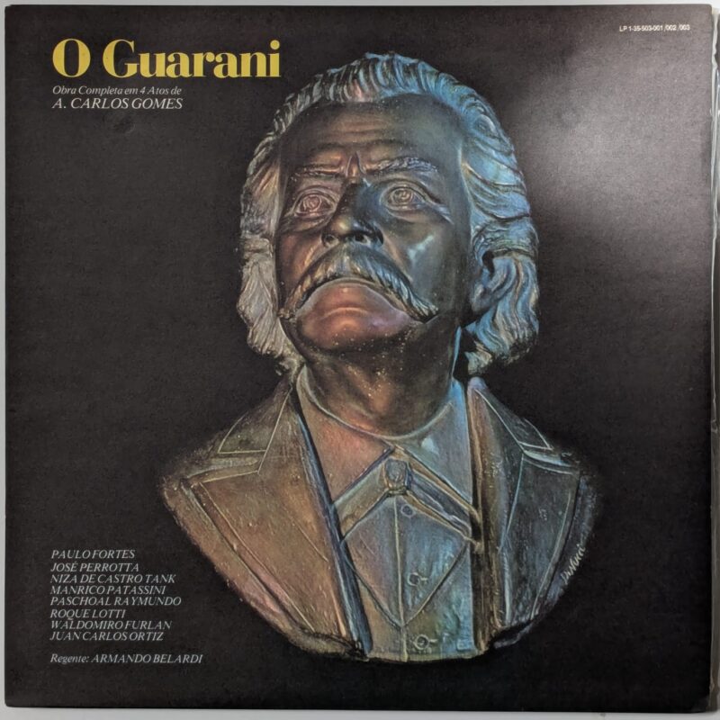 A. CARLOS GOMES - O GUARANI (OBRA COMPLETA EM 4 ATOS) (1982) VINIL 12"