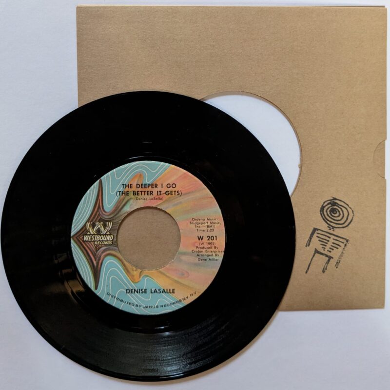 DENISE LASALLE / NOW RUN AND TELL THAT / THE DEEPER I GO (THE BETTER IT GETS)  / 1972 / VINIL 7"