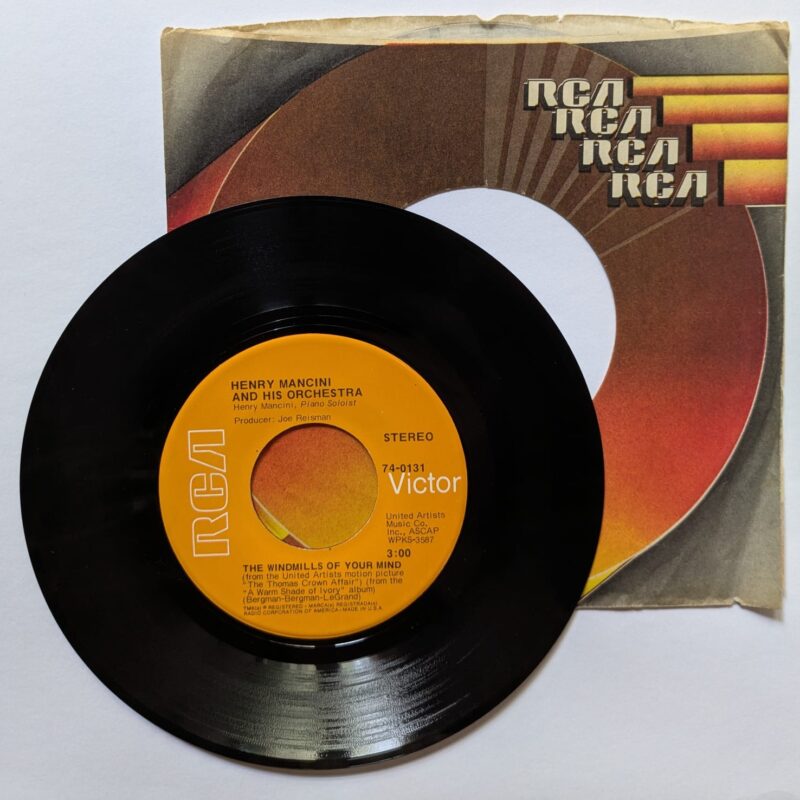 HENRY MANCINI AND HIS ORCHESTRA / LOVE THEME FROM ROMEO & JULIET /THE WINDMILLS OF YOUR MIND / 1969 / VINIL 7"
