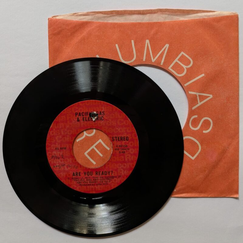 PACIFIC GAS & ELECTRIC / ARE YOU READY ? / STAGGOLEE / 1970 / VINIL 7"