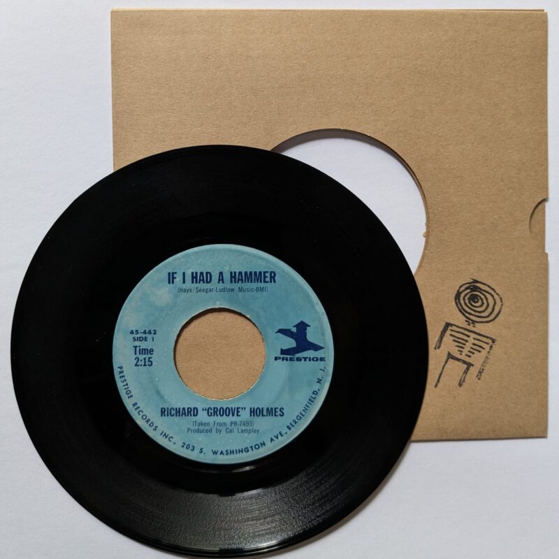 RICHARD "GROOVE" HOLMES / IF I HAD A HAMMER / 1-2-3 / 1966 / VINIL 7"