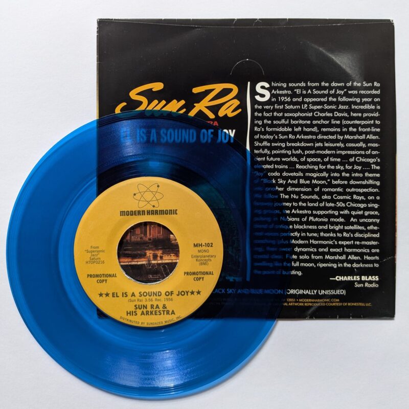 SUN RÁ AND THE ARKESTRA / EL IS A SOUND OF JOY / BLACK SKY AND BLUE MOON / 2017 / VINIL 7"