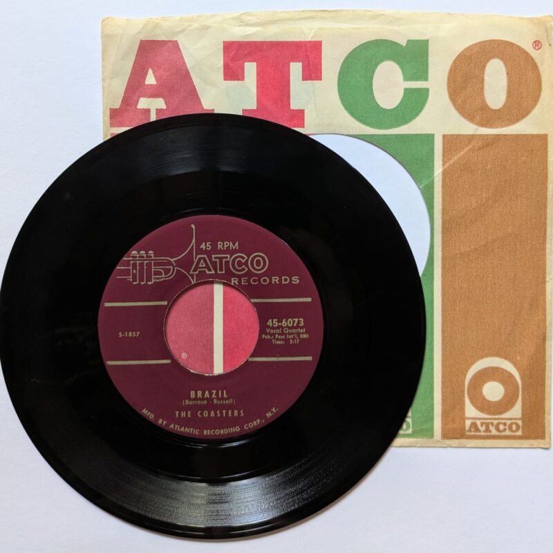 THE COASTERS / ONE KISS LED TO ANOTHER / BRAZIL / 1956 / VINIL 7"