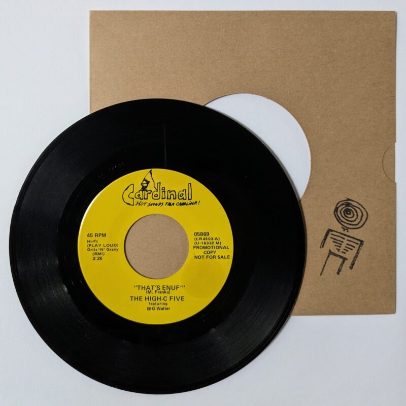 THE HIGH-C FIVE FEATURING BIG WALTER / THAT'S ENUF / YOU BRING OUT THE BOOGIE IN ME / 1986 / VINIL 7"