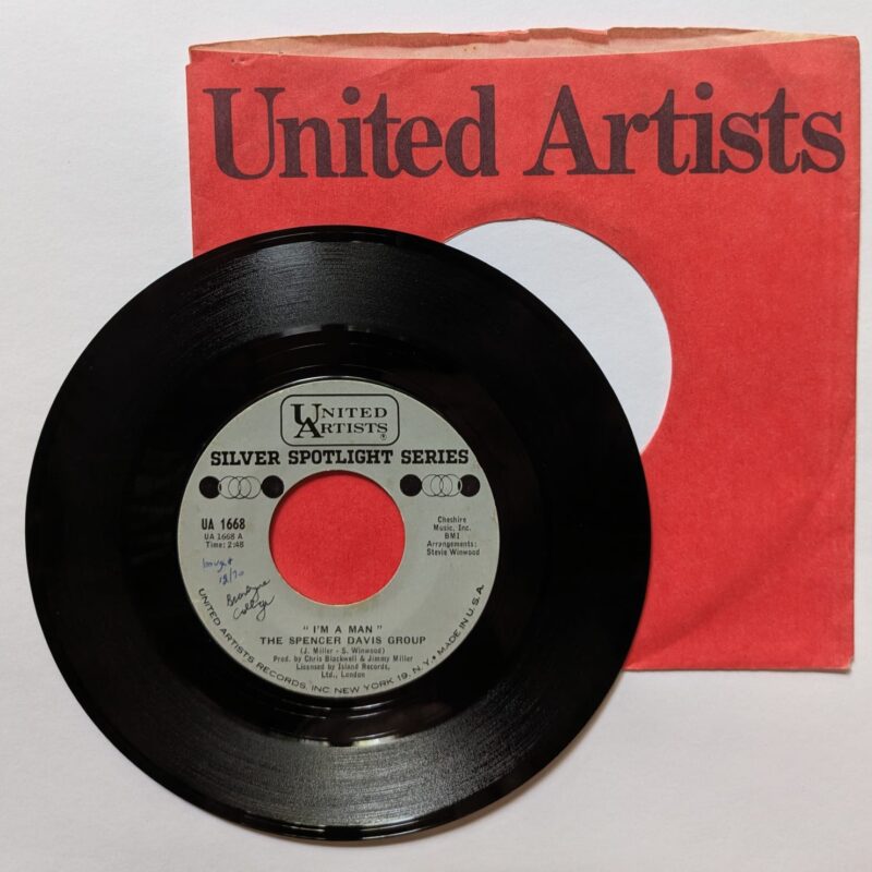 THE SPENCER DAVIS GROUP  / I'M A MAN / I CAN'T GET ENOUGH OF IT  / 1968 / VINIL 7"