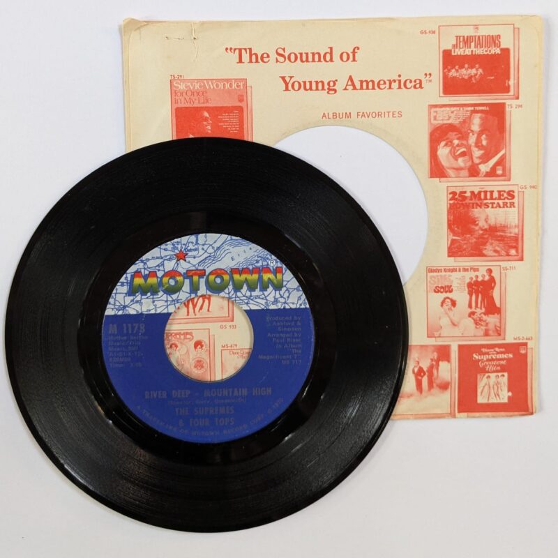 THE SUPREMES & FOUR TOPS / RIVER DEEP MOUNTAIN HIGH / TOGETHER WE CAN MAKE SWEET SUCH MUSIC / 1970 / VINIL 7"