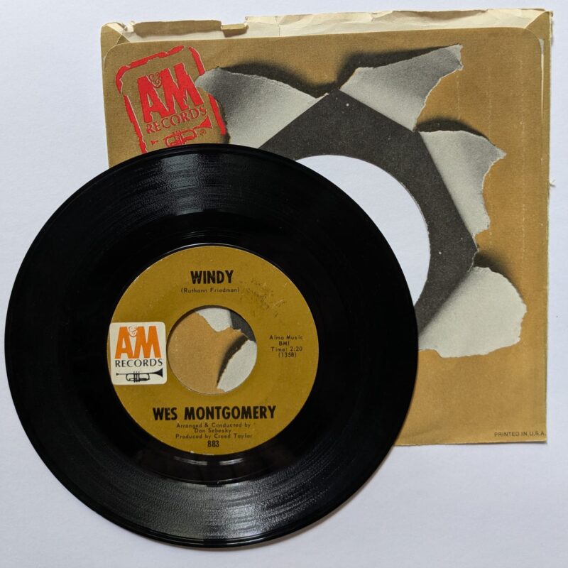 WES MONTGOMERY / WINDY / WATCH WHAT HAPPENS  / 1967 / VINIL 7"