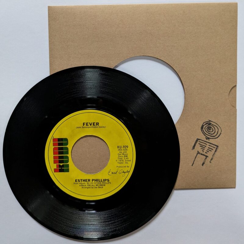 ESTHER PHILLIPS / FOR ALL WE KNOW / FEVER / 1976 / VINIL 7"