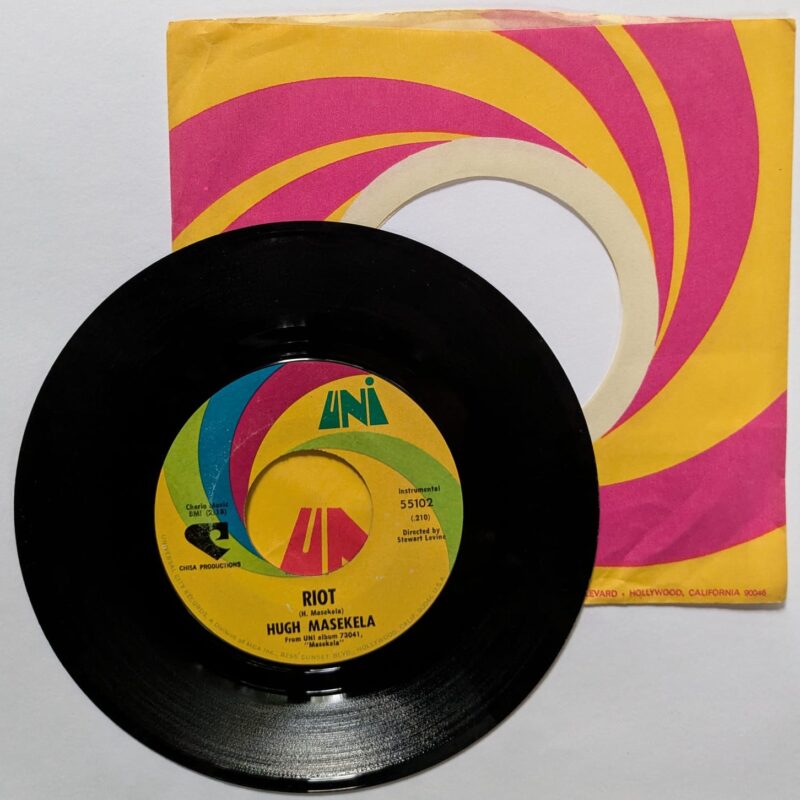 HUGH MASEKELA  / MACE AND GRENADES / RIOT / 1969 / VINIL 7"