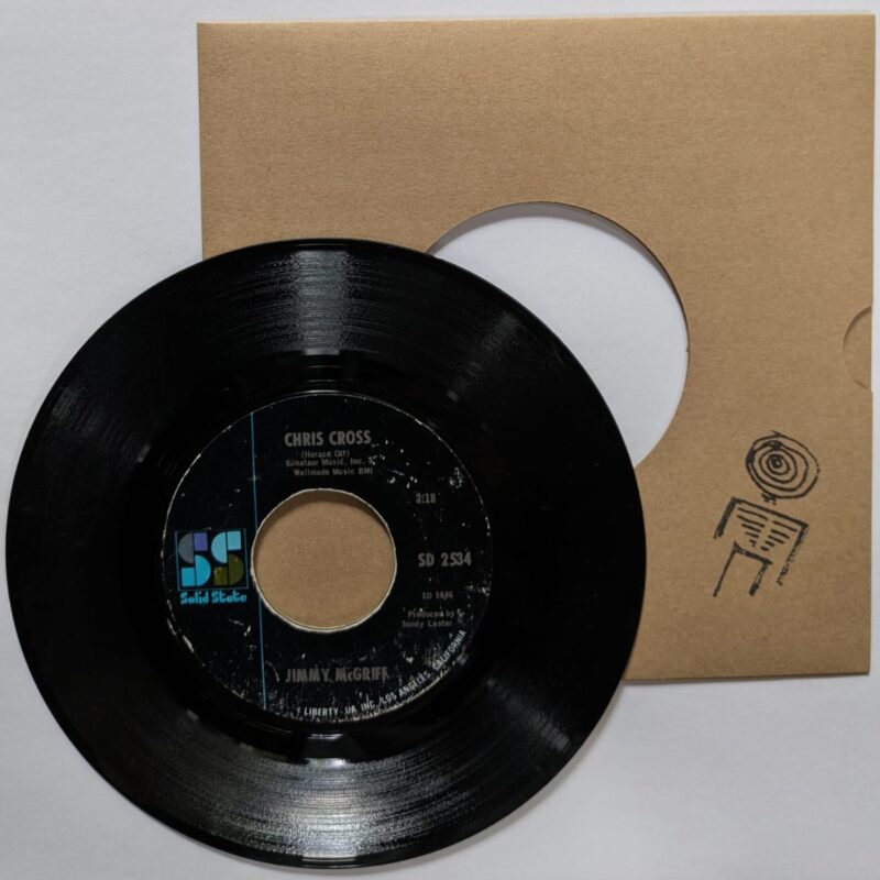 JIMMY MCGRIFF / CHRIS CROSS / BACK ON THE TRACK / 1969 / VINIL 7"