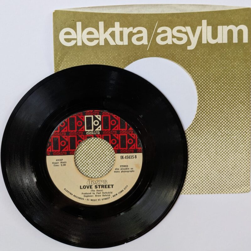 THE DOORS / HELLO, I LOVE YOU / LOVE STREET / 1968 / VINIL 7"