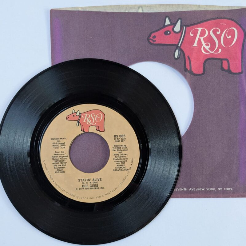 BEE GEES / STAYIN' ALIVE / IF I CAN'T HAVE YOU / 1977 / VINIL 7"