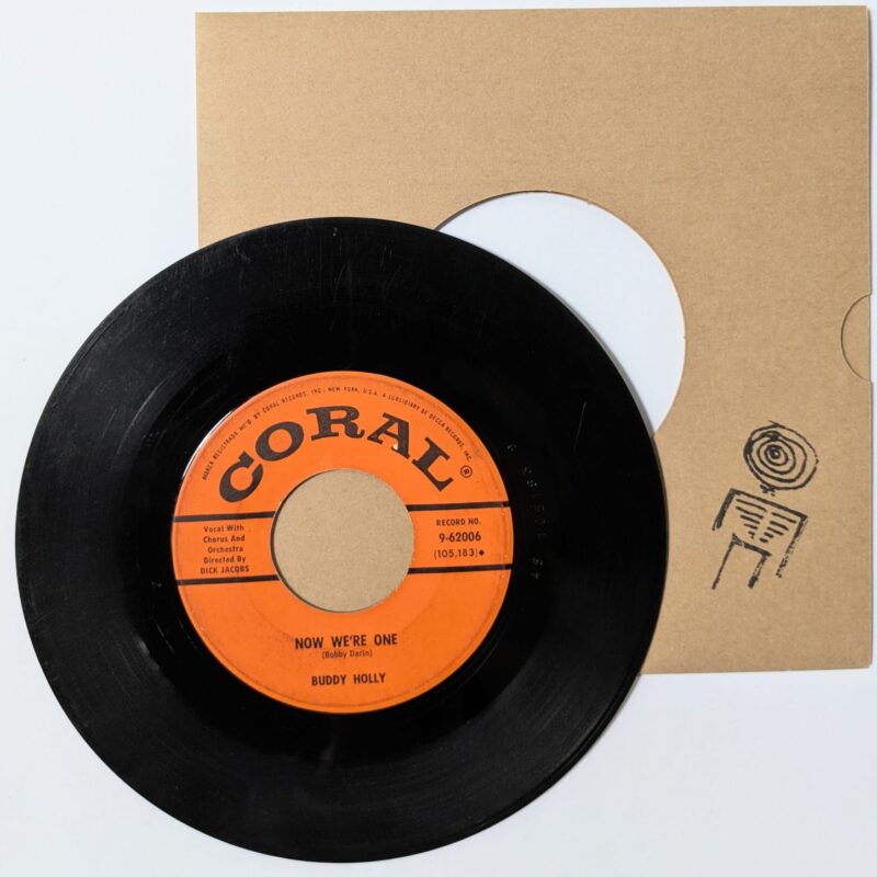 BUDDY HOLLY / EARLY IN THE MORNING / NOW WE'RE ONE / 1958 / VINIL 7"