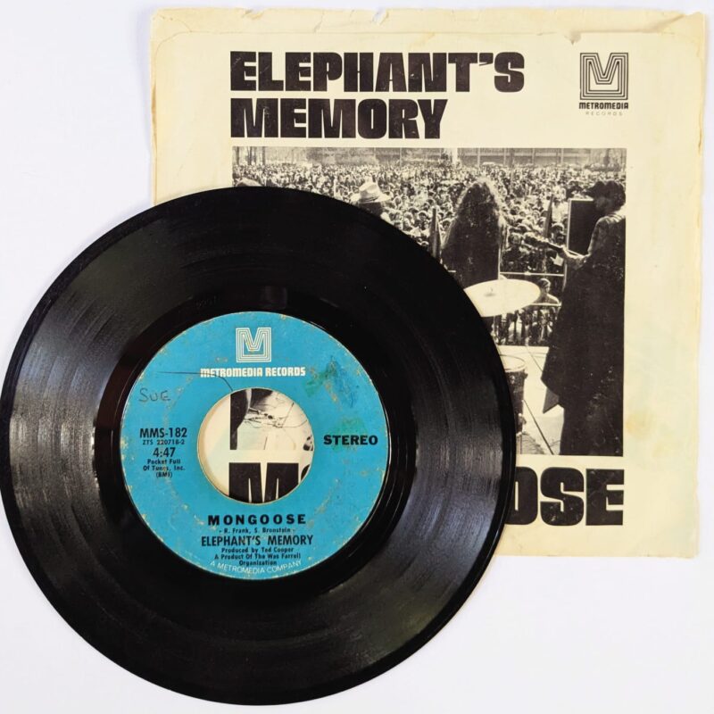 ELEPHANT'S MEMORY / MONGOOSE / I COULDN'T DREAM / 1970 / VINIL 7"