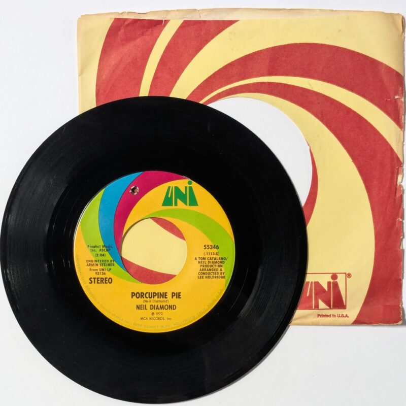 NEIL DIAMOND / PLAY ME / PORCUPINE PIE / 1972 / VINIL 7"