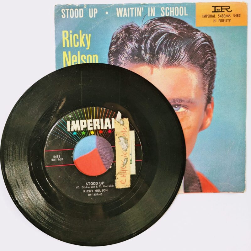 RICKY NELSON / STOOD UP / WAITIN' IN SCHOOL / 1957 / VINIL 7"