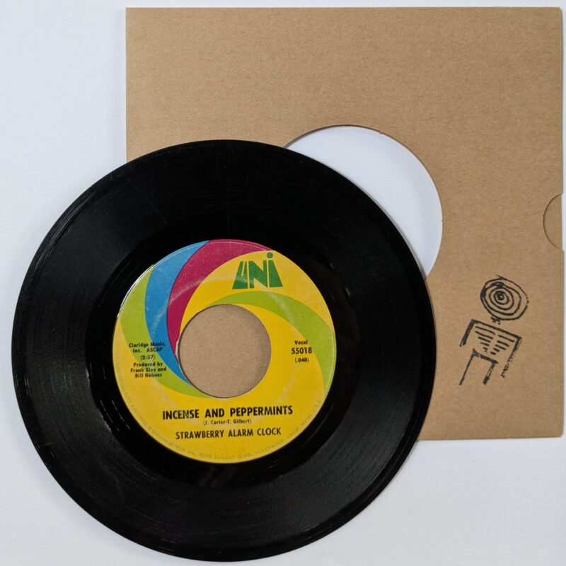 STRAWBERRY ALARM CLOCK / INCENSE AND PEPPERMINTS / THE BIRDMAN  OF ALKATRASH / 1967 / VINIL 7"