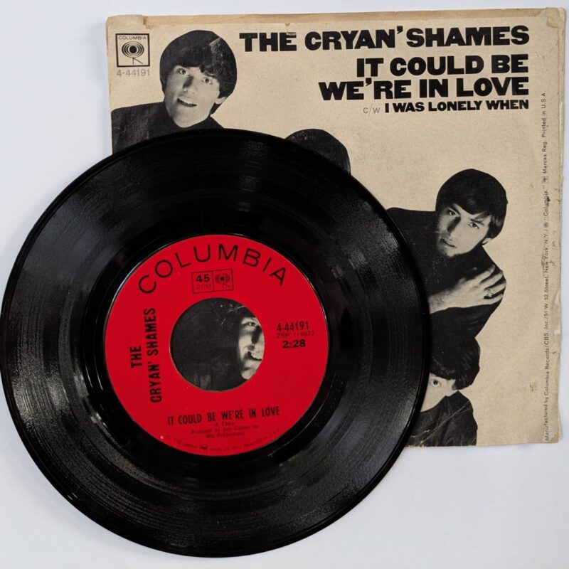 THE CRYAN' SHAMES / IT COULD BE WE'RE IN LOVE / I WAS LONELY WHEN / 1967 / VINIL 7"