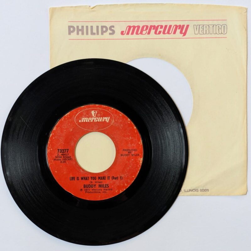 BUDDY MILES  / LIFE IS WHAT YOU MAKE IT PAR I/PART II  / 1972 / VINIL 7"