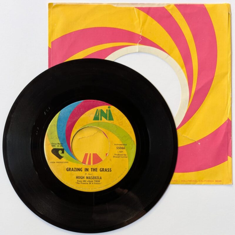 HUGH MASEKELA  / GRAZING IN THE GRASS / BAJABULA BONKE  / 1968 / VINIL 7"