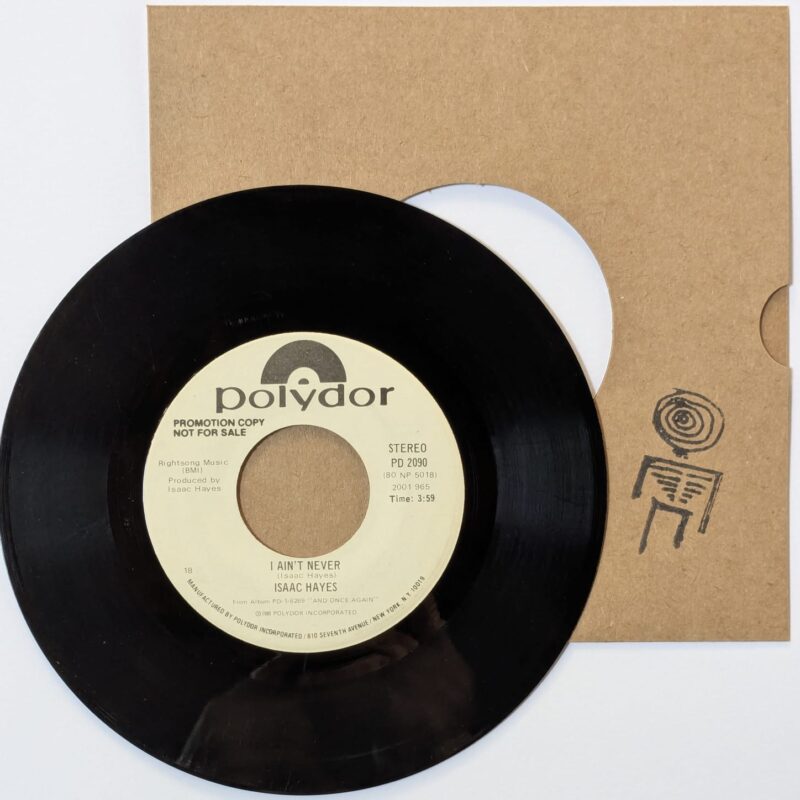 ISAAC HAYES  / I AIN'T NEVER / I AIN'T NEVER / 1980 / VINIL 7"