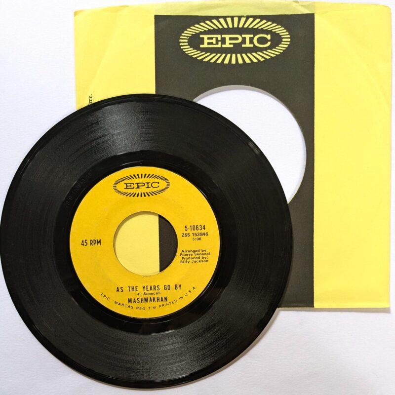 MASHMAKHAN / AS THE YEARS GO BY/DAYS WHEN WE ARE FREE  / 1970 / VINIL 7"