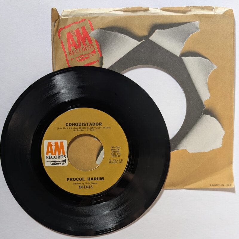 PROCOL HARUM  / CONQUISTADOR / A SALTY DOG / 1972 / VINIL 7"
