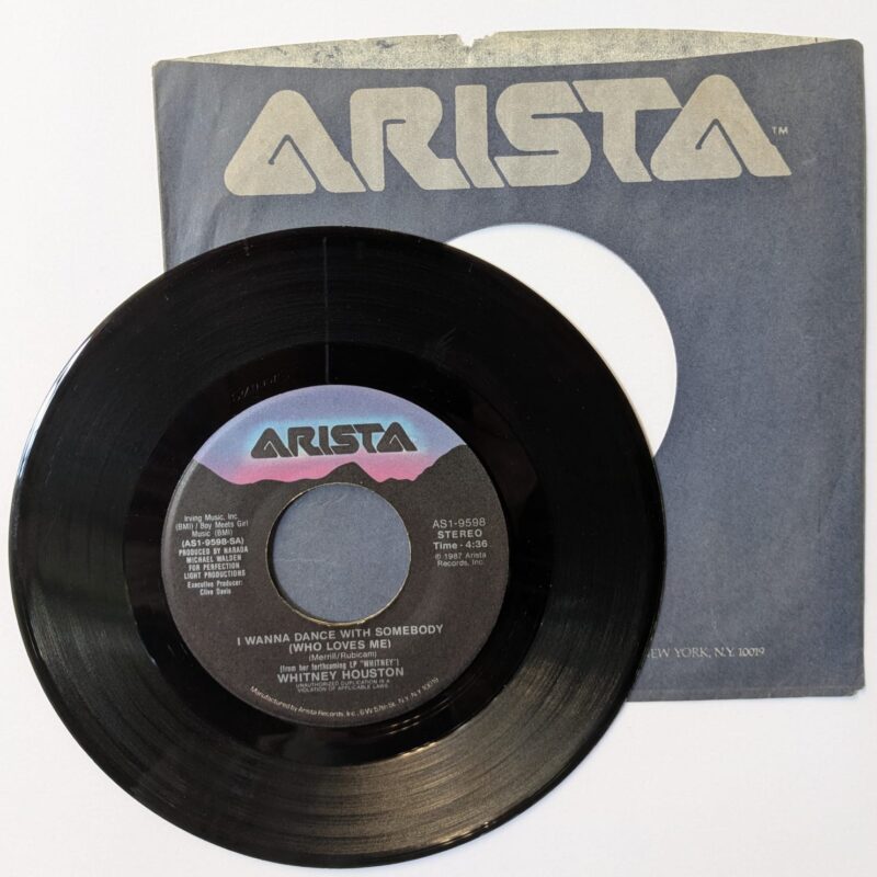 WHITNEY HOUSTON  / I WANNA DANCE WITH SOMEBODY (WHO LOVES ME) / MOMENT OF TRUTH / 1987 / VINIL 7"