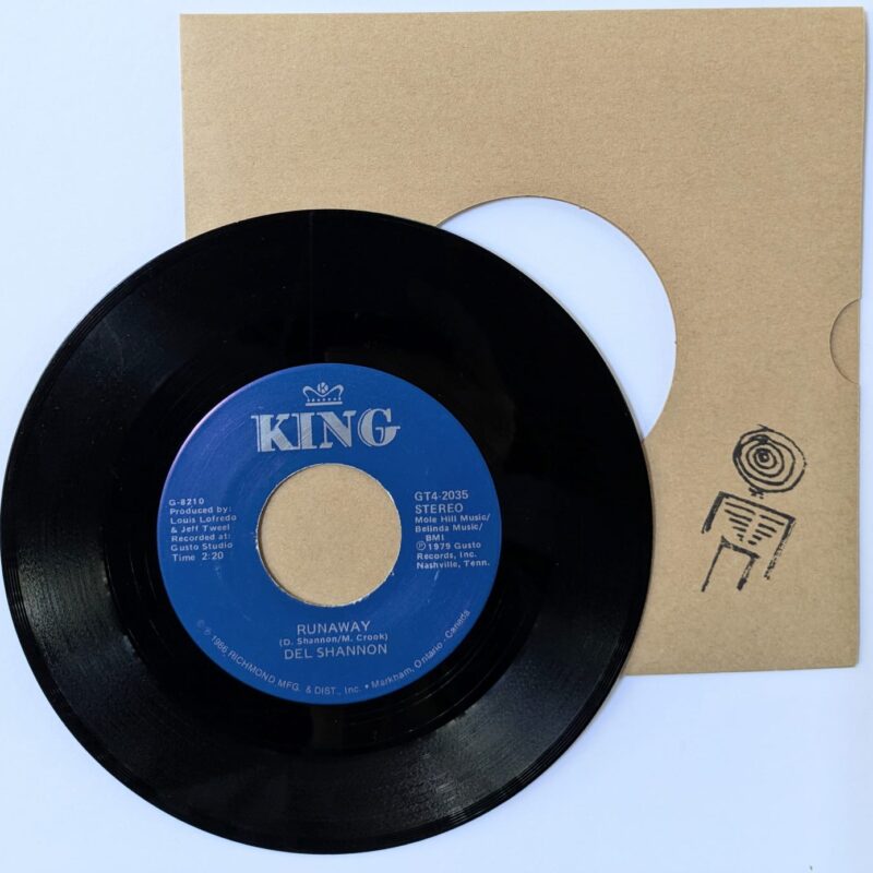 DEL SHANNON  / RUNAWAY / HATS OFF TO LARRY / 1986 / VINIL 7"